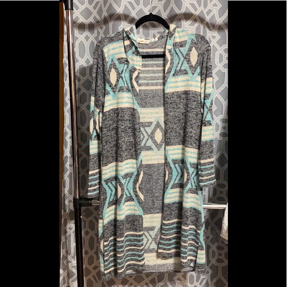 Our Time long hooded sweater